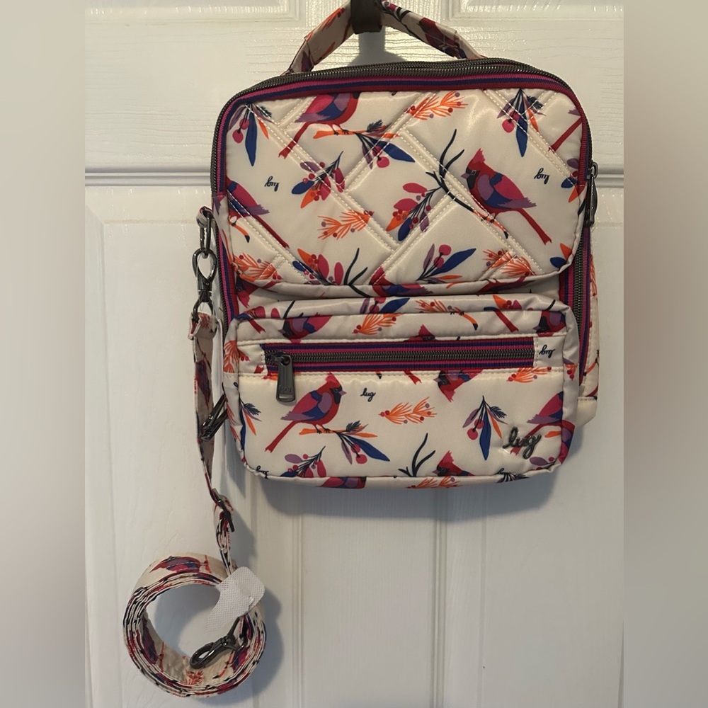 Lug wrangler 
Multicolor cardinal Print Quilted Crossbody Bag
New